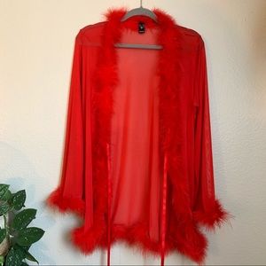 Red Feather Robe
